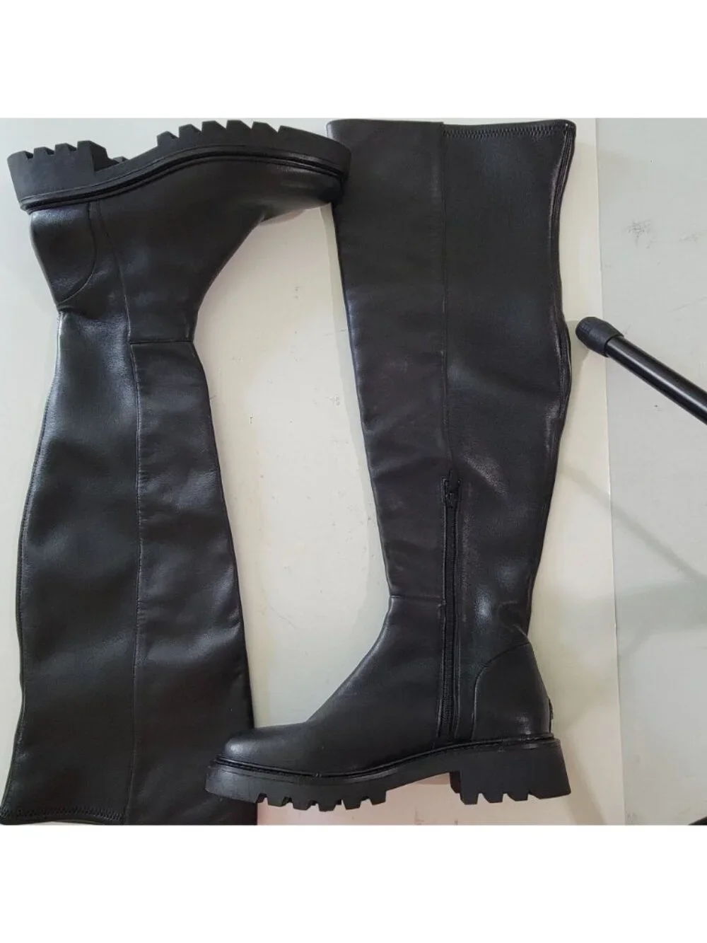 NEW Sam Edelman Kassandra Over The Knee Boots 90s Goth Womens 8.5 Wide Calf